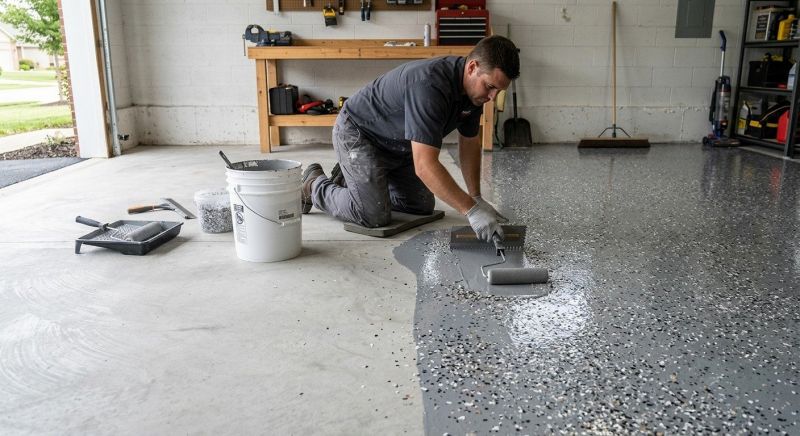 Epoxy Garage Flooring Installation in Columbia, SC