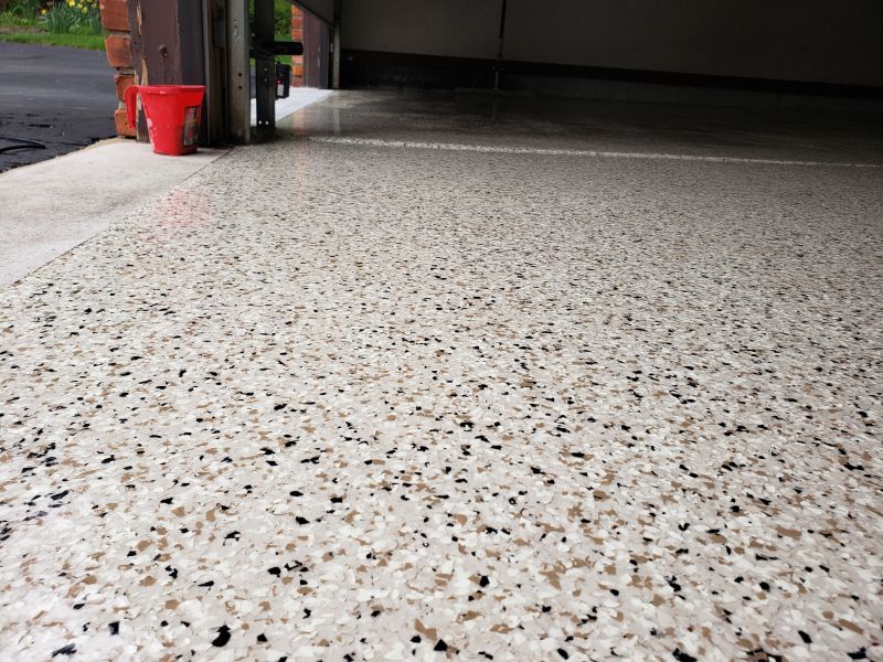 Speckled Garage Floor Painting in Columbia, SC